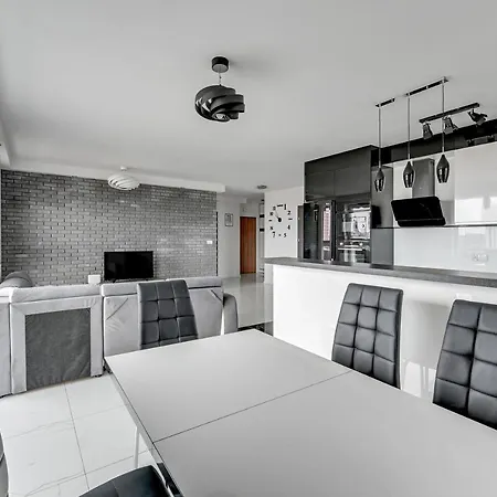 公寓 Grand - Luxury On The 11th Floor With A View Of The Old Town 格但斯克